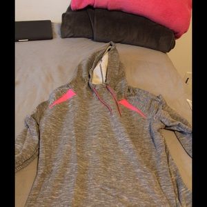 Under Armour Gray/Pink Hoodie Size L
