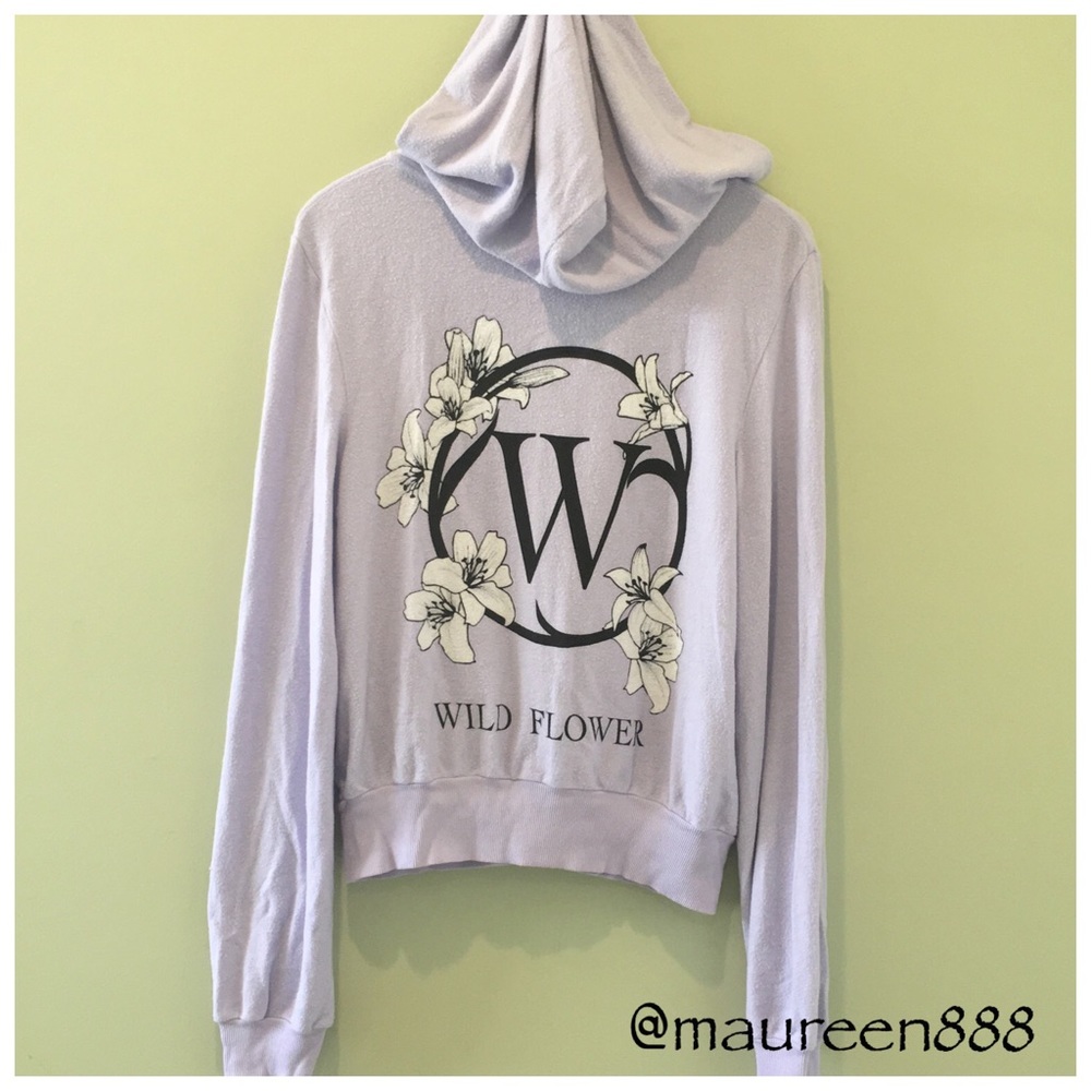 RARE! Wildfox® Wildflower Malibu Hoodie [lilac]
