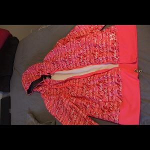 Pink UA Zip Up Size Large