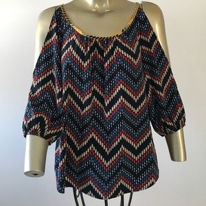 GLAM cold shoulder blouse