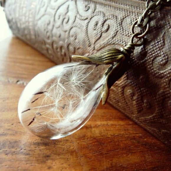 Anthropologie Jewelry - SALE! "Graceful Gathering"-🌿Glass Jar Pendant