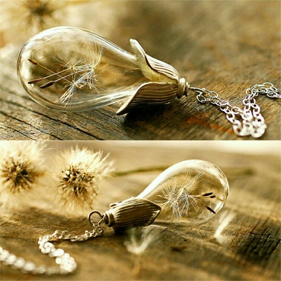 SALE! "Graceful Gathering"-🌿Glass Jar Pendant - Picture 3 of 4