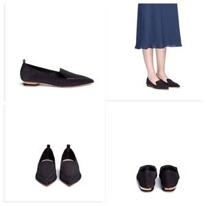 Nicholas Kirkwood Black Suede Flats / Loafers Nicholas Kirkwood Black Suede Flats / Loafers