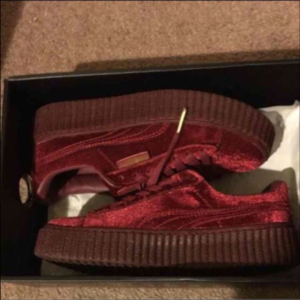 Fenty Rihanna velvet creepers