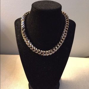 Fashion braided chain statement necklace jewelry