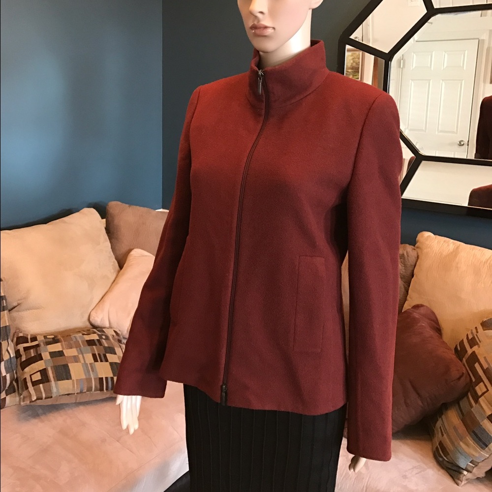 ❗️SOLD❗️Akris Wool and Angora Zippered Jacket