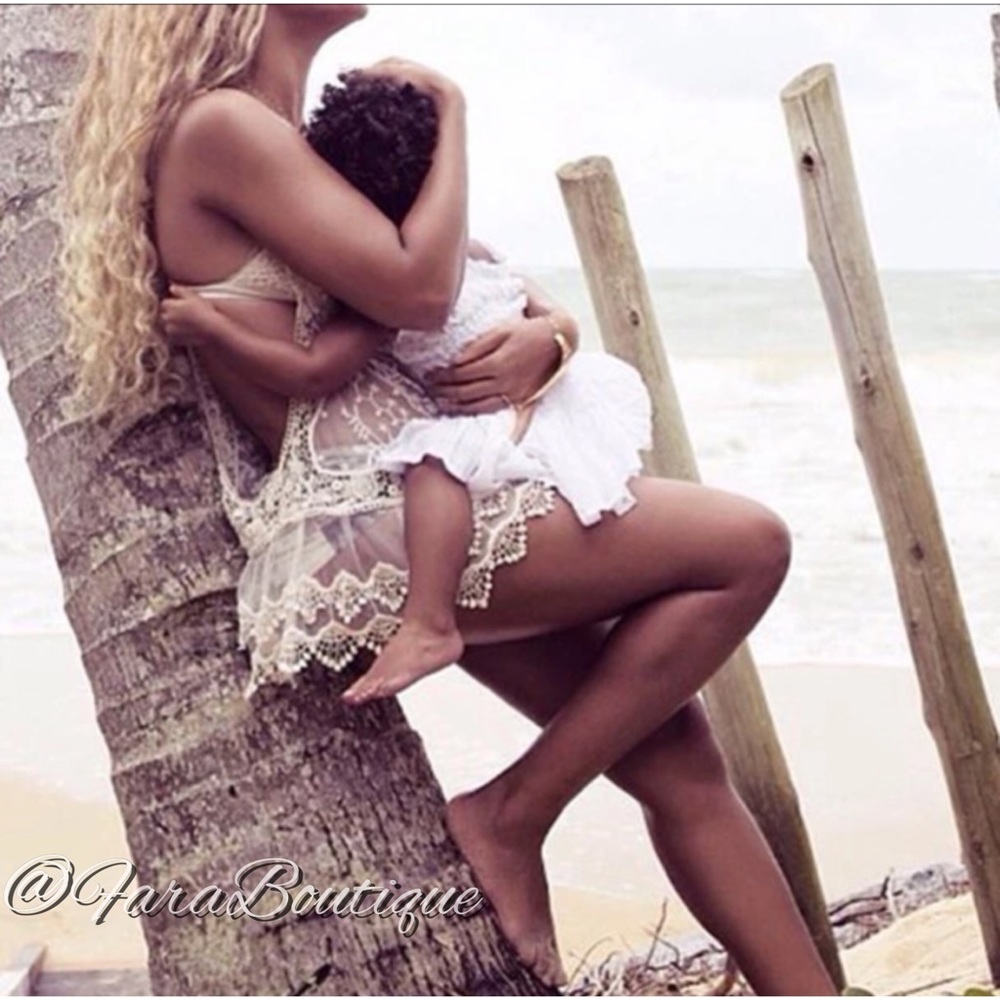 Sexy Lace Crochet Beach Coverup