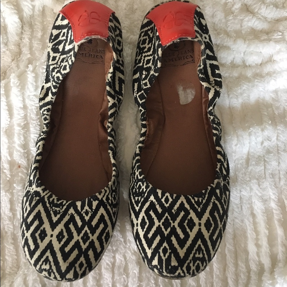 Aztec print flats