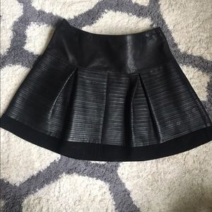 Authentic Burberry Brit pleated leather skirt.