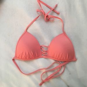 Orange bikini top