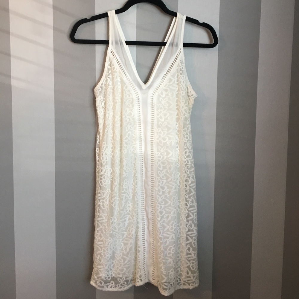 White lace dress- perfect for spring!!!