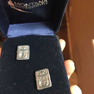 Cufflinks, Montana silversmith cross cufflinks