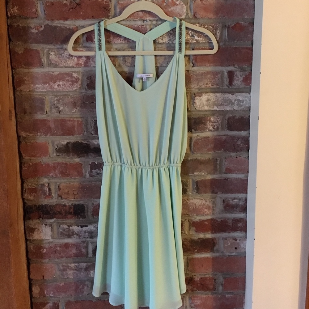 Flowy boutique mint green dress