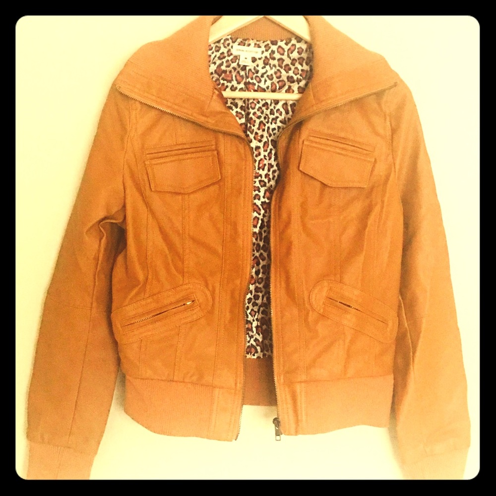 Faux leather jacket