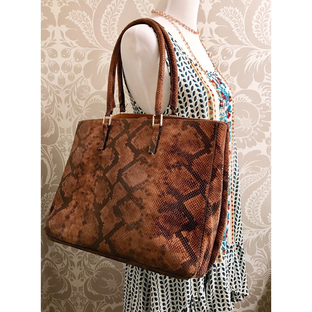 Alberta Di Canio *genuine leather* snake print bag