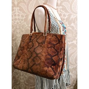 Alberta Di Canio *genuine leather* snake print bag