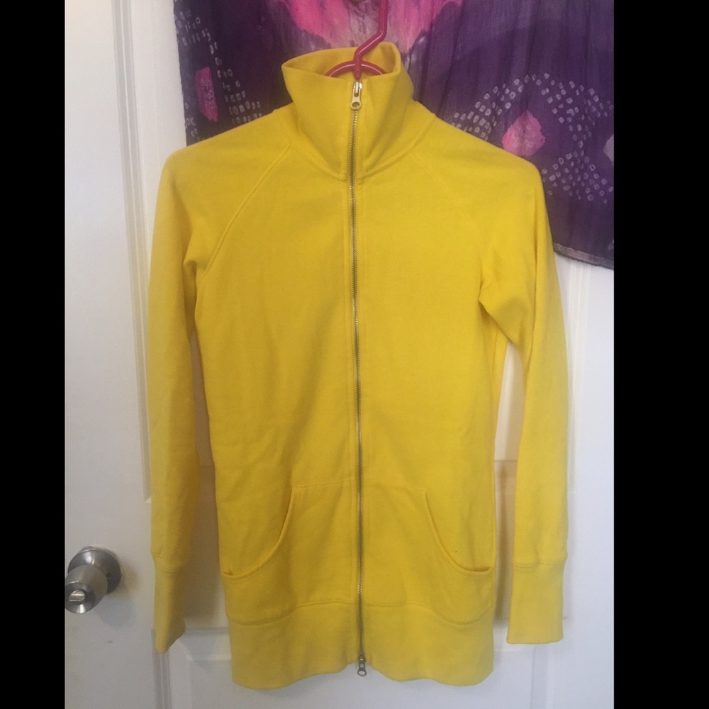 Delia's Bright Yellow Zipper Sweatshirt 💛