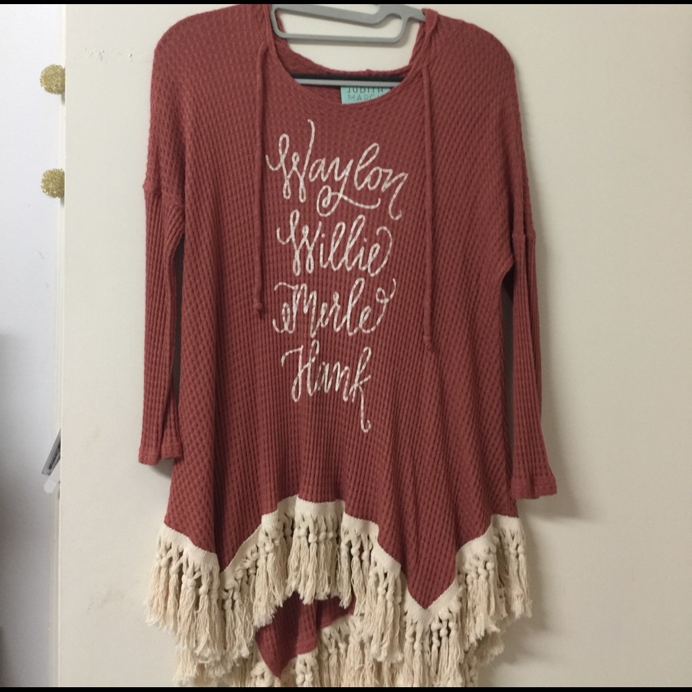 Judith March top with cute little hood!