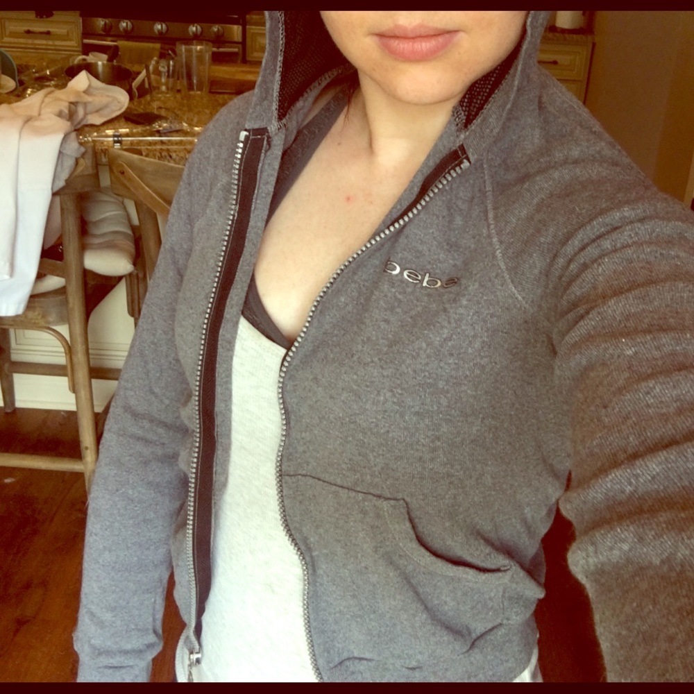 Bebe Sport zip up hooded jacket