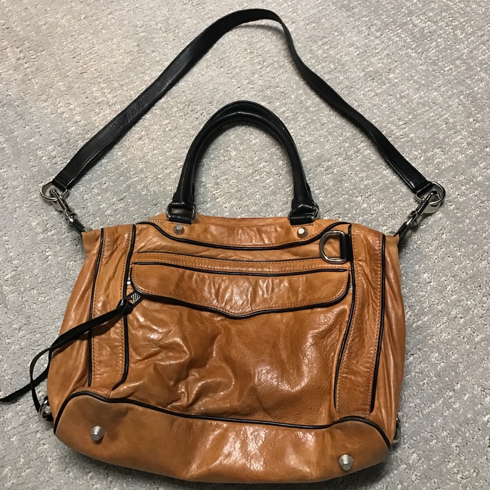 Rebecca Minkoff brown and black leather tote!