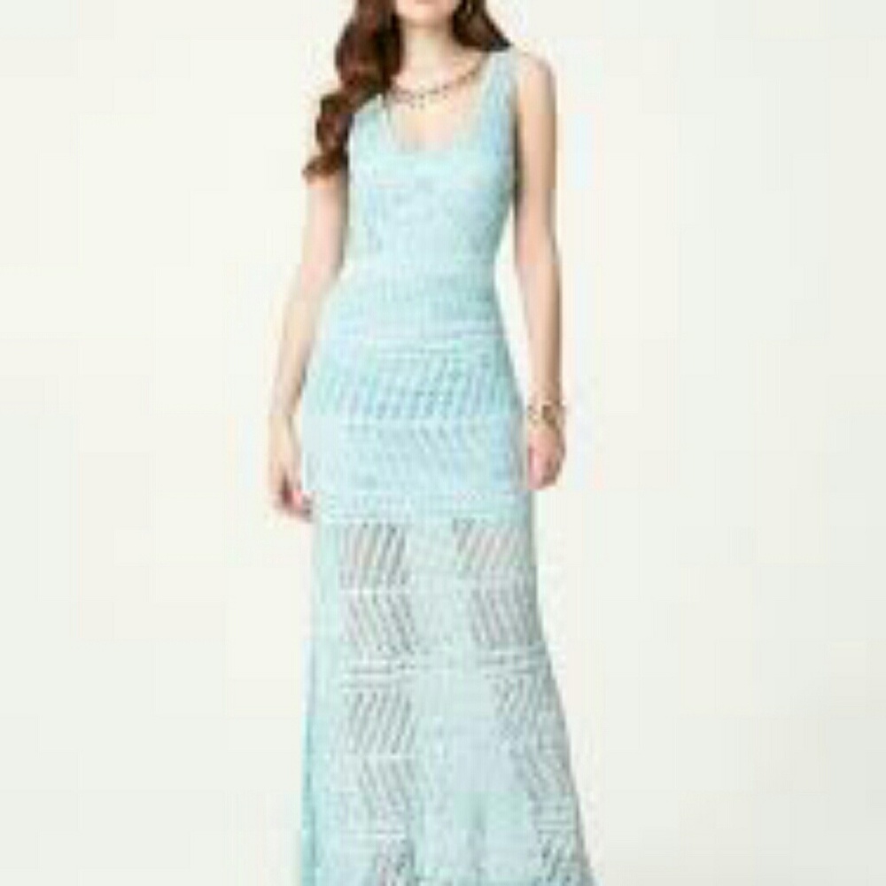 Bebe Pointelle Maxi Dress xs nwt 246937