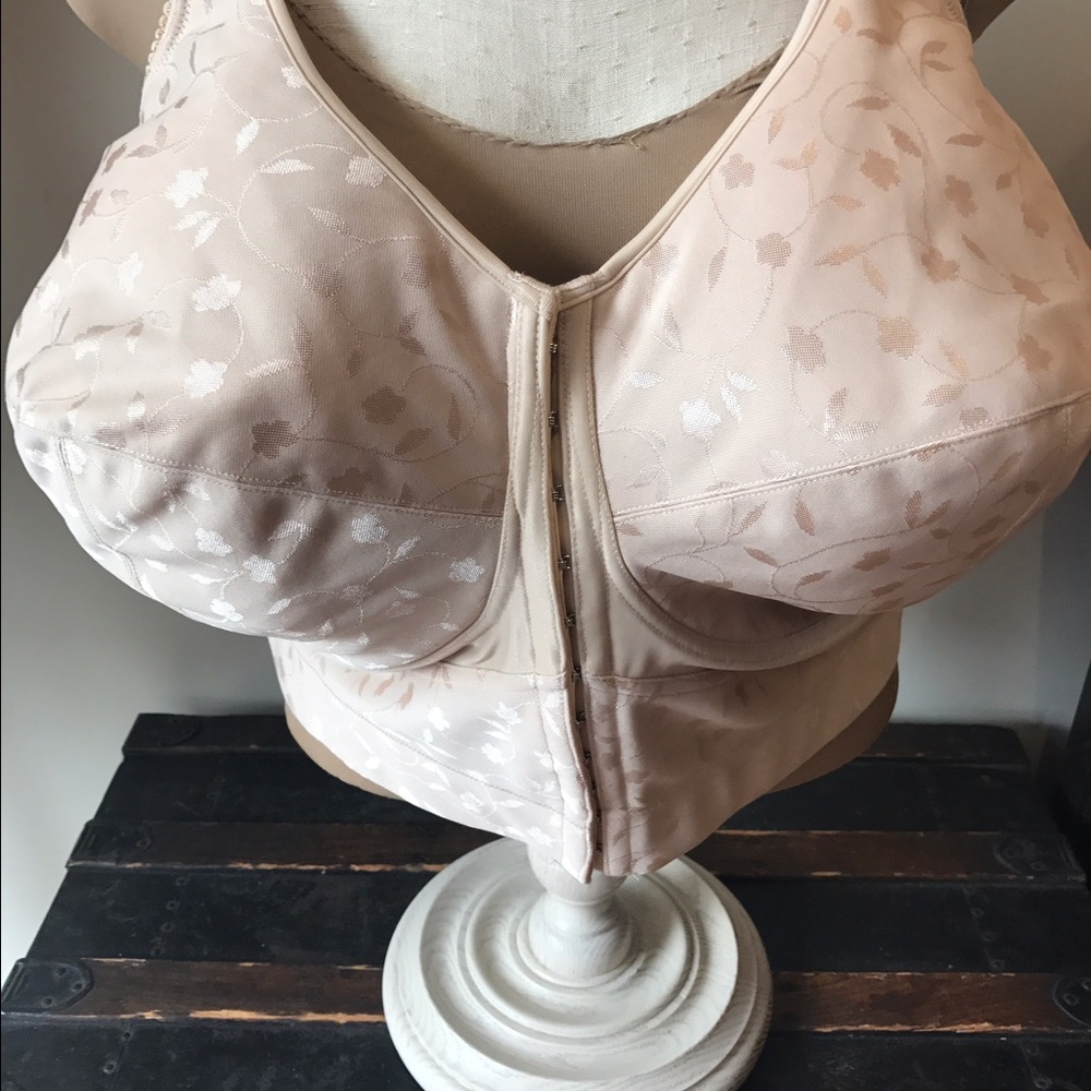 Front Closure Jaquard Long Line Bra