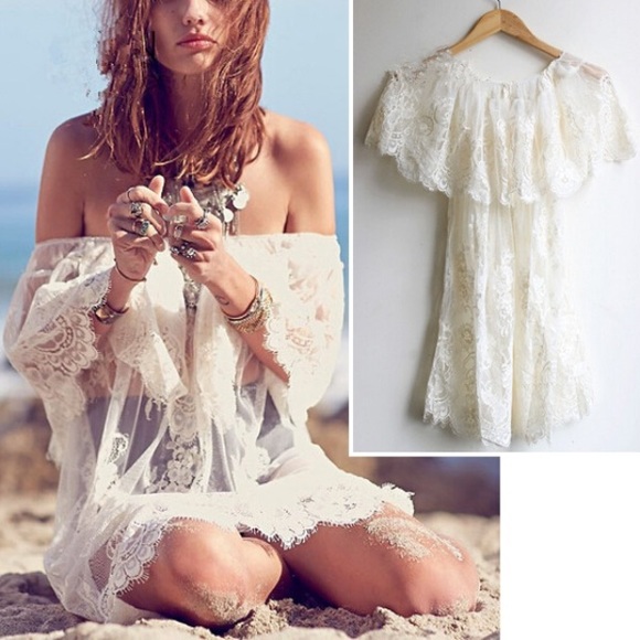 Other - Lovely lace vogue bathing suit cover up free size