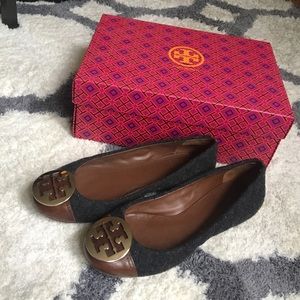 Tory Burch Parker flannel flats