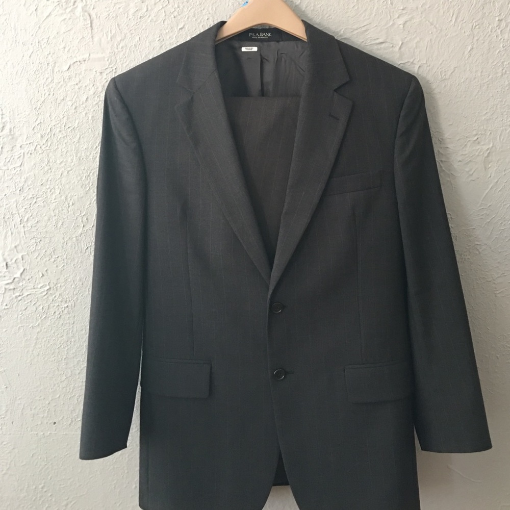 Gray Pinstripe Suit
