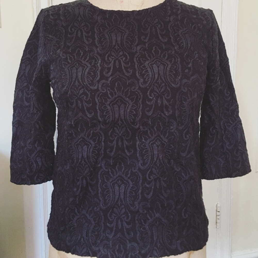 📦MOVING SALE📦 JCrew Jacquard 3/4 Sleeve Shirt