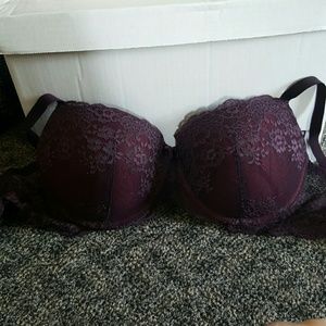 Lacy Purple Bra