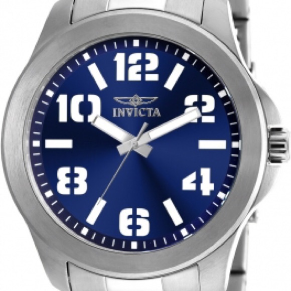 Invicta Speciality Watch: Silver & Blue
