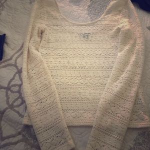 American eagle long sleeve lace shirt