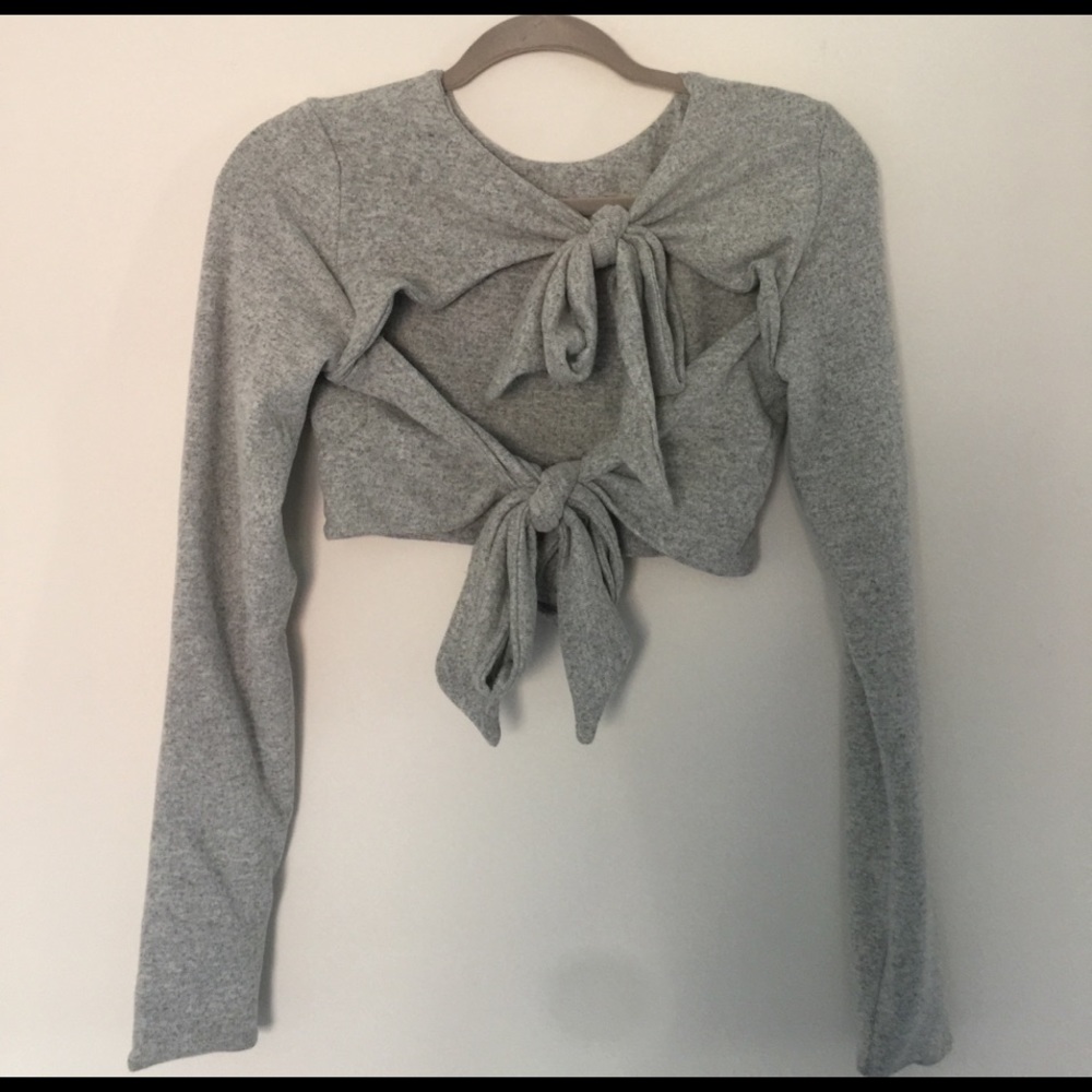 ECRU LAB cropped stunning sweater