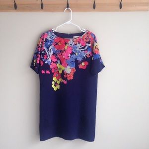 Anne Taylor Colorful summer shift Dress! M petite