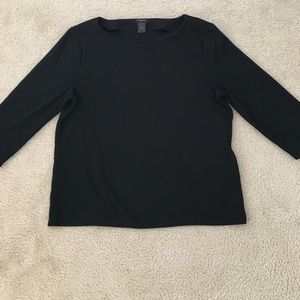 Ann Taylor black ribbed top