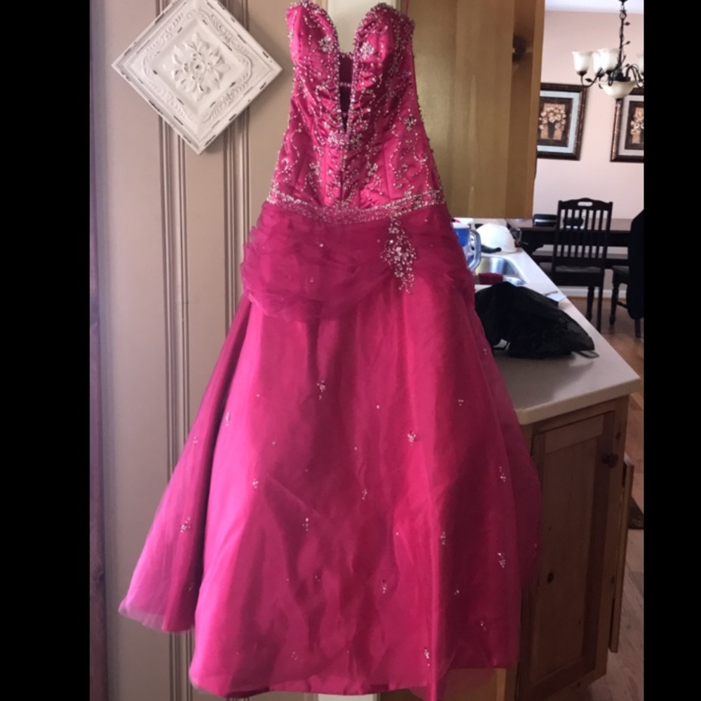 Pink prom dress