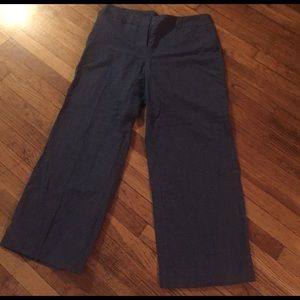 Lane Bryant pin navy pin striped pants