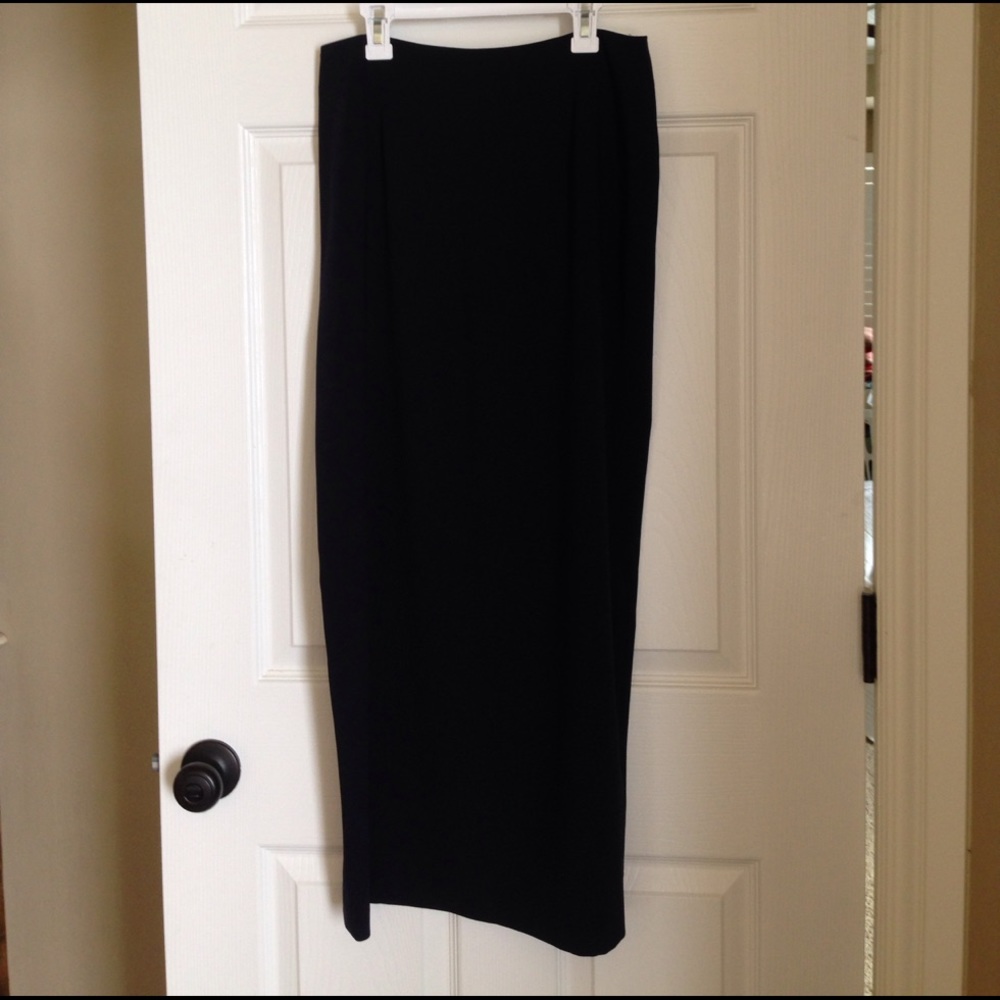 INC Long Navy Blue Skirt