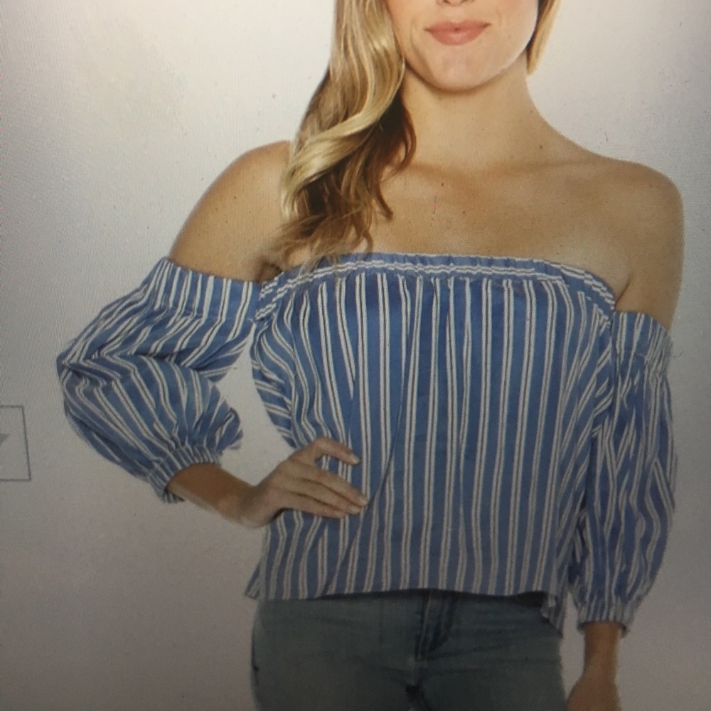 NWOT Milly Off The Shoulder Blouse
