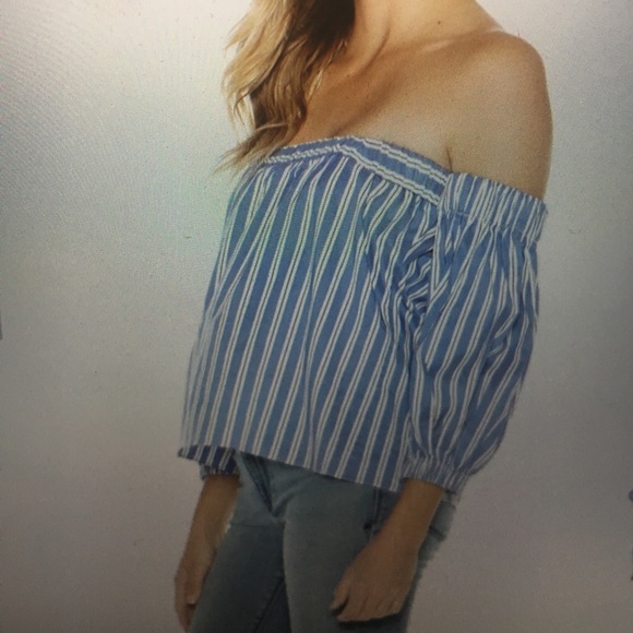 NWOT Milly Off The Shoulder Blouse - Picture 2 of 7