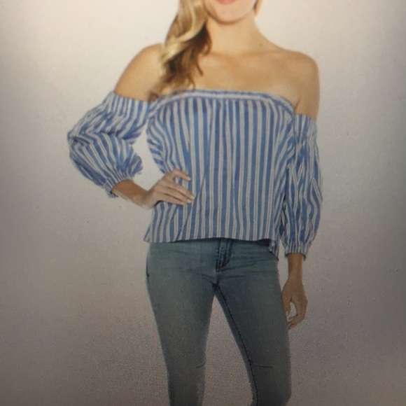 NWOT Milly Off The Shoulder Blouse - Picture 4 of 7