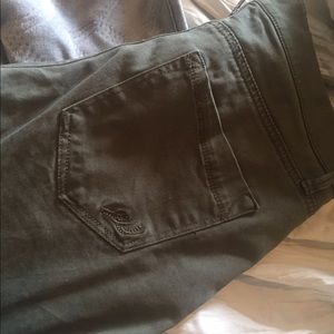 BRand new express army green motor jeans/leggings