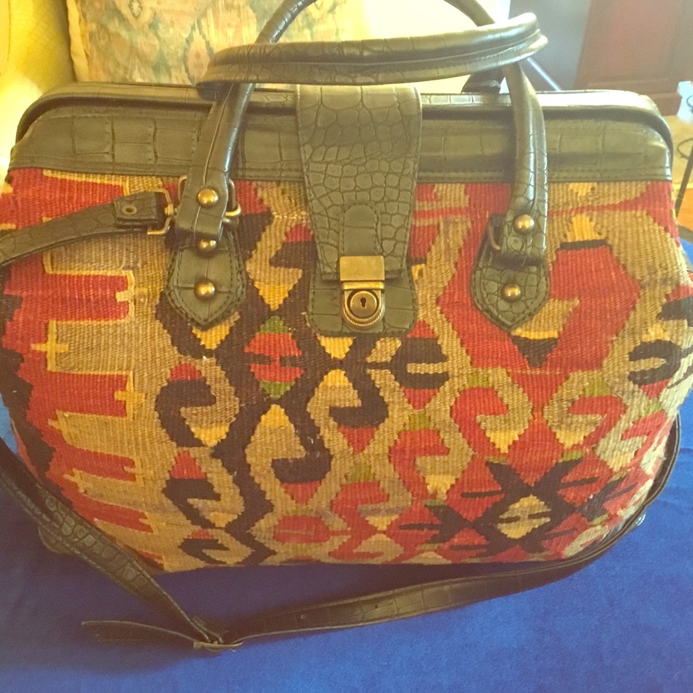 Overnight Large Handmade Kilim Travel Bag