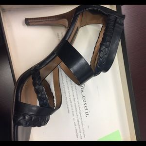 Black strappy heels/sandals