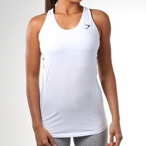 Gymshark Tempo Vest White Tank Top