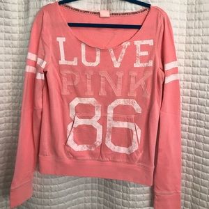 PINK light weight sweatshirt