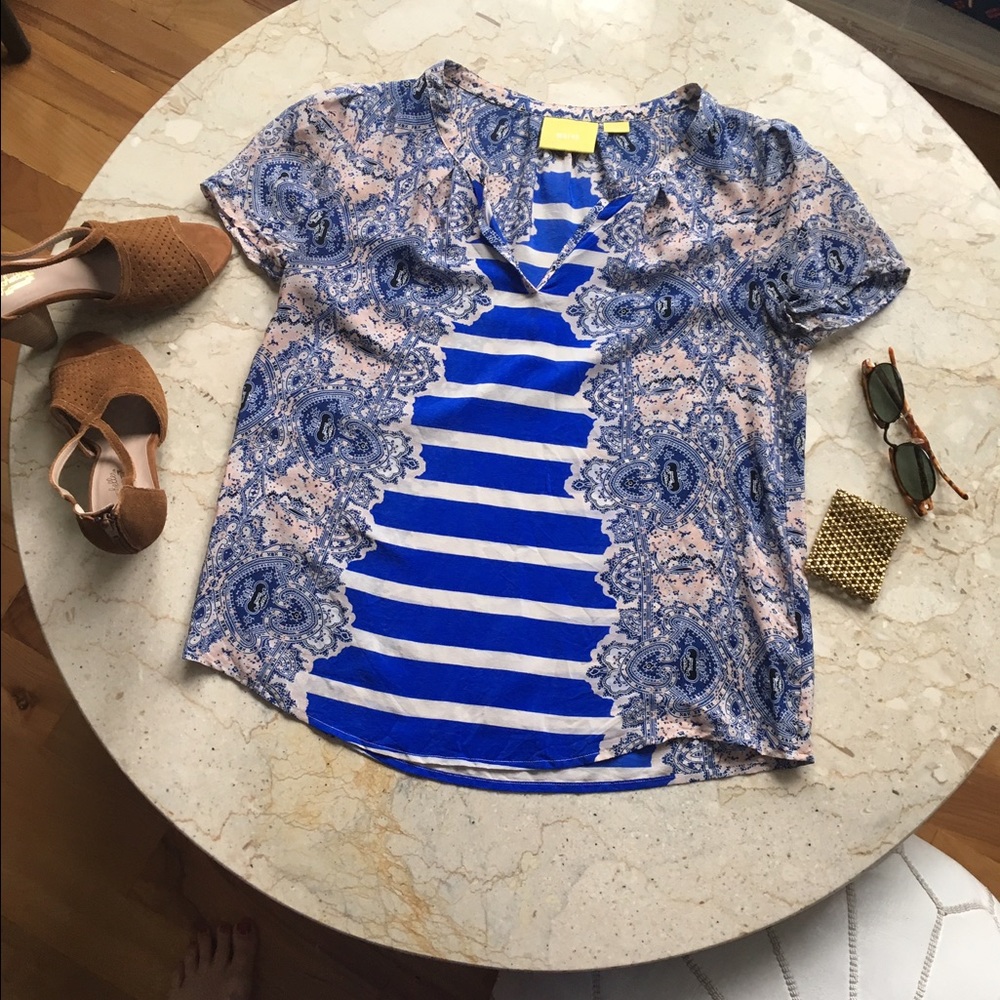 Like new Anthropologie, Mauve brand silk top