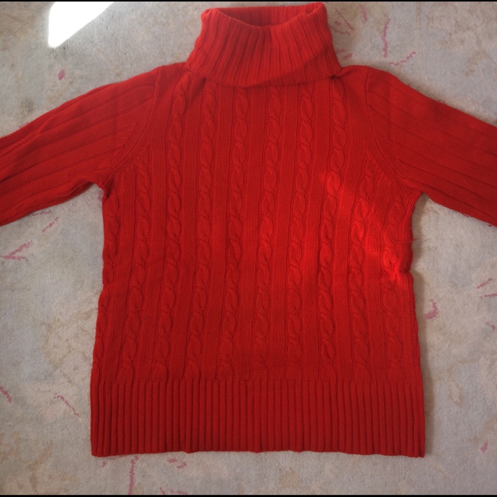 J. Crew Orange Turtleneck