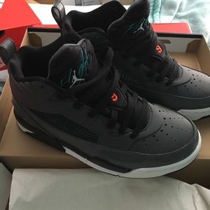 Jordan flight sneakers.